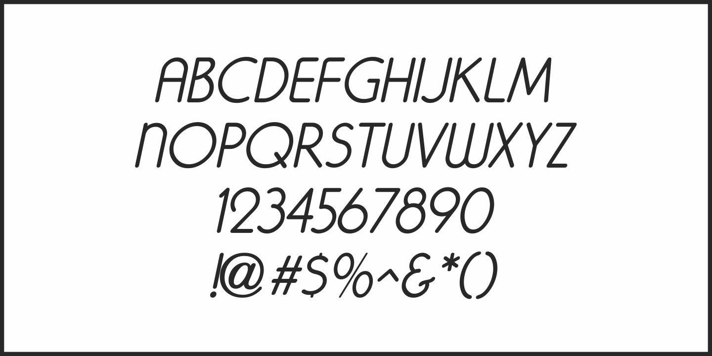 Example font Mimeograph Lettering JNL #2
